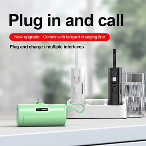Más vendidos 2 en 1 Power Bank 5000mAh Batería Cargador portátil Cápsula pequeña Power Bank para <span class=keywords><strong>Iphone</strong></span> - Product Image 2