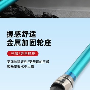 Telescopic Fishing Rod Carbon Fiber 3 Section 100-250g Casting Weight Sea Fishing Lure Fishing Rod - Product Image 2