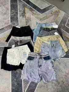 Shorts Oxford para Mujer al por Mayor, Varios Estilos, Estilo Spicy Girl, Casuales de Verano, Transpirables, con Flores Bordadas, Corte Regular, para Mujeres de Talla Grande - Product Image 3