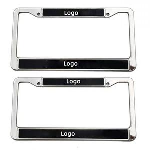 Marco de matrícula de acero inoxidable con diseño personalizado, especificaciones de EE. UU., popular para la personalización de matrículas - Product Image 1