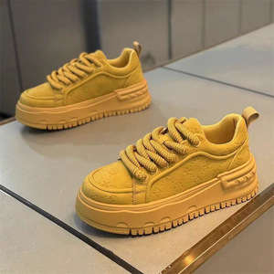 Chaussures pour hommes, nouvelle collection, style polyvalent, respirantes, baskets sportives décontractées, version à semelle épaisse, chaussures de skate pour hommes - Product Image 4