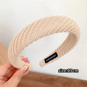 Diademas de Punto de Alta Gama para Otoño e Invierno, Diademas Tejidas con Bordes Anchos <span class=keywords><strong>y</strong></span> Diademas Altas para Mujer - Product Image 2