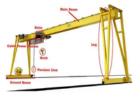 Pont roulant économique à poutre simple 5t-20t pour la manutention de marchandises en vrac en entrepôt
