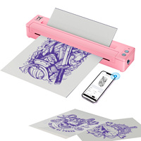 Imprimante à tatouage portable Milestone MHT-P19 Imprimante thermique A4 pour pochoirs de tatouage Documents A4 Bluetooth Rechargeable 58-216mm