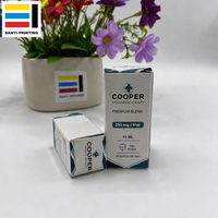 Boîte en carton pliable pour flacon de 3 ml et 10 ml, emballage personnalisé avec logo, sans plateau