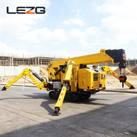 Grue araignée industrielle 6 tonnes 8 tonnes avec supports stabilisateurs pour l'érection d'équipements