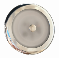 Chome 6w dimmable de contact de commutateur 12V 24V LED RV Intérieur Monté par Surface Légère Caravane Dôme Lampe D'éclairage