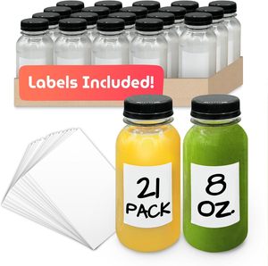 Venta de Fábrica: Botellas de Plástico PET Desechables de 250 ml para Jugo, Té y Refrescos, Impresas con Serigrafía, con Tapa de Rosca - Product Image 1
