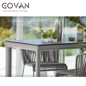 <span class=keywords><strong>Table</strong></span> de <span class=keywords><strong>bar</strong></span> rectangulaire d'extérieur Cadre en aluminium enduit de poudre avec dessus de <span class=keywords><strong>table</strong></span> HPL Hôtel cinq étoiles - Product Image 3