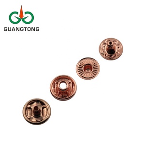 Túi Kim Loại Phụ Kiện Đồng Thau Chất Liệu 10 Mm Rose Gold Plated Đúp Snap Buttons Đối Với Da Túi Xách - Product Image 3
