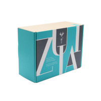 Boîte d'expédition en carton ondulé de 2 mm d'épaisseur, personnalisée, écologique, en matériaux recyclés, avec doublure en mousse, insert en papier kraft pour tasse, verre