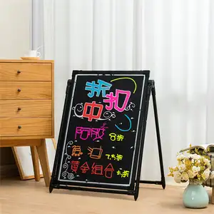 Factory Maker 7 Color Fluorescent Neon Diy Menu Message Advertising Glow Erasable Led Writing Sing Board