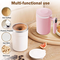 Nouvelle conception, tasse à café électrique miniature de 400 ml, auto-mélangeuse, étanche, tasse à café alimentaire sécurisée, rechargeable par USB, tasse magnétique automatique