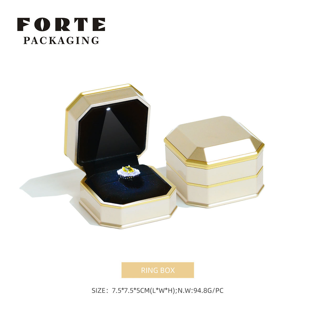 Gold Ring Box