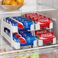 Nouveau design Organisateur de canettes de boisson détachable Distributeur de canettes de soda Organisateur de boissons pour réfrigérateur