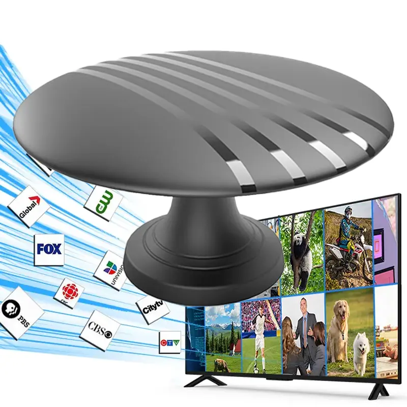 Antenna TV digitale terrestre RV/Caravan TV Multiple 360 Dual omnidirezionale compatibile per AM/FM/VHF/UHF