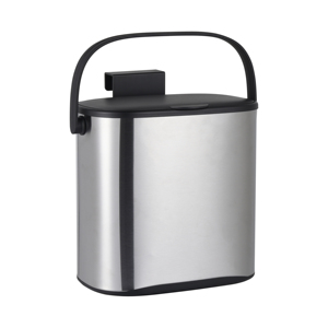 Poubelle de cuisine sanitaire en plastique et acier inoxydable avec couvercle supérieur, personnalisable, vente en gros - Product Image 2