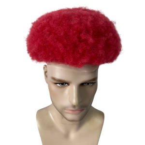 Prótesis Capilar <span class=keywords><strong>de</strong></span> Cabello Humano Virgen Brasileño <span class=keywords><strong>de</strong></span> 6 Pulgadas, Toupee Afro <span class=keywords><strong>Rojo</strong></span> <span class=keywords><strong>de</strong></span> 4mm, Unidad <span class=keywords><strong>de</strong></span> Encaje Completo 8x10 para Hombres - Product Image 2