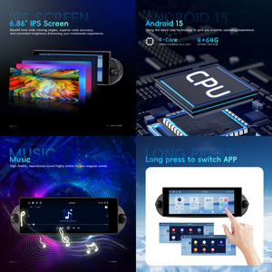 Autoradio Android Podofo 6.86'' 4+64GB pour VW Beetle 2002-2010 Autoradio CarPlay Android Auto/GPS/WiFi/BT Stéréo de voiture OEM ODM - Product Image 4