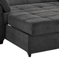 Sofá Cama Seccional Plegable de 2 Plazas de Gran Venta con Almacenamiento, Futón Moderno Extraíble Personalizable