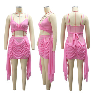 Minivestido sexy fruncido con borlas y espalda descubierta para mujer, con cuello bajo y malla, estilo patchwork, ideal para fiestas nocturnas y discotecas, vestido ajustado hipster. - Product Image 6