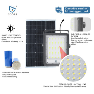 Reflector Solar de Aluminio para Exteriores, Impermeable, Súper Brillante, Luces LED Solares para Granjas, Estancias, Villas, Hoteles, Atracciones - Product Image 2