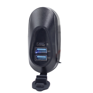 Prise de courant ronde avec <span class=keywords><strong>chargeur</strong></span> USB 12V 24V <span class=keywords><strong>3</strong></span> ports USB pour bus, voiture, <span class=keywords><strong>bateau</strong></span>, camping-car, mains courantes, poteau - Product Image 1