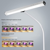 Lampe LED moderne pour écran d'ordinateur, protection des yeux, e-sport, lampe de bureau, écran ABS, abat-jour blanc, bricolage, chambre, bureau, apprentissage