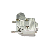 Connecteur série RS232 à 9 broches de qualité industrielle DB9 mâle/femelle, prise à angle droit de 90 degrés, sortie à angle droit, boîtier en plastique