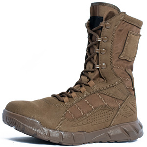 DF24 TSB01 <b>Black</b> Tactical <b>Boots</b> Men Waterproof Outdoor All Seasons Lace up Zipper Side High Top Plastic Portable - Product Image 4