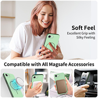 Coque de téléphone antichoc vert menthe de haute qualité au toucher doux avec découpe de précision pour iPhone 17e