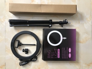 10 "Selfie Anello <span class=keywords><strong>di</strong></span> Luce con 1.6m Treppiede Supporto Del Telefono Del Basamento e Flessibile per Streaming In Diretta/Trucco/<span class=keywords><strong>youTube</strong></span> <span class=keywords><strong>Video</strong></span> - Product Image 6