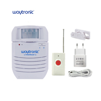 Sensor de alarme de movimento pir sem fio, lembrete de voz anti-roubo da loja de casa inteligente dc5v com controle remoto
