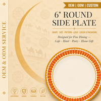 Plato de Melamina Apilable y Duradero para Postres, Café, Regalos, Bodas, Espresso, Galletas - Venta al por Mayor OEM/ODM