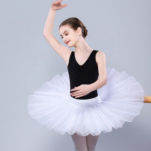 Traje de Danza para Niñas, Tutú de <span class=keywords><strong>Ballet</strong></span>, Falda de Baile, <span class=keywords><strong>Vestido</strong></span> Corto <span class=keywords><strong>Rosa</strong></span>/Negro, <span class=keywords><strong>Vestido</strong></span> de Tul en Capas, Falda de <span class=keywords><strong>Ballet</strong></span> para Niña - Product Image 5