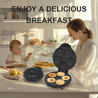 5 trous multifonction électrique cuisson Mini Pop gâteau Snack Machine gril beignet fabricant Cupcake oeuf pour la maison petit déjeuner