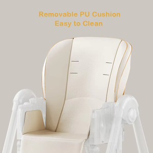 Chaise Haute de Luxe <span class=keywords><strong>Convertible</strong></span> pour Bébé Siège Rehausseur de Salle à Manger Pliable en Plastique pour Enfants de 6 Mois et Plus Style Design Moderne - Product Image 6