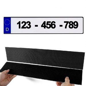 Factory-Direct Removable License Plate Holder <b>Kit</b> with Strong-Grip Hook & Loop Adhesive Pads for Vehicle Flexibility - Product Image 3