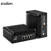 Mini Computadora CWWK J6413, Micro Dispositivo OPNsense de 4 Núcleos, LAN de 2.5 GbE, SATA3.0, SSD, DDR4, AES-NI, Router con 3 Pantallas, Mini PC Sin Ventilador