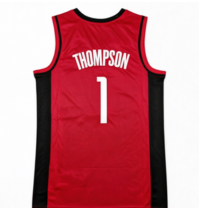 Camiseta de Baloncesto de los Rockets SENGUN # 28 THOMPSON # 4 Números de Nombre Bordados Verdes, 100% Poliéster, Malla de Secado Rápido, Sin Mangas, Unisex - Product Image 4