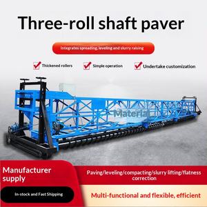 Machine de nivellement à grande vitesse pour routes et ponts, à trois rouleaux, à suspension en béton, avec moteur et pompe - Product Image 1