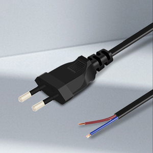 Nhà Máy Outlet Chất lượng cao 2 Pin 4.0mm dây điện Châu Âu cắm cáp AC mở rộng dây nylon Cee dây điện cee7/16 - Product Image 1