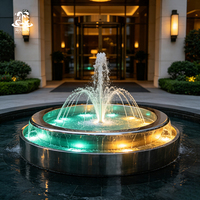 Fuente Musical Circular para Exteriores con Luces LED de Colores, Equipo de Espectáculo Acuático para Plazas Comerciales