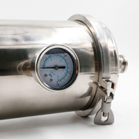 Manomètre pour purificateur d'eau, tuyau en acier inoxydable 159, ultrafiltre 3000L PP UF pour unité de purification domestique