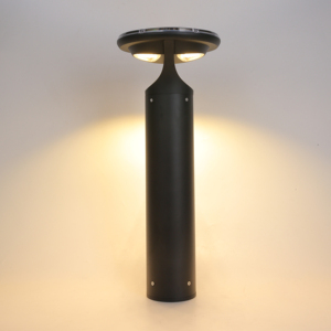 Lampada Solare Moderna per Bollard, Antivandalismo, Adatta a Cielo <span class=keywords><strong>Scuro</strong></span>, Corpo in Alluminio, LED, Grado di Protezione IP65, Dimmerabile, Illuminazione da Giardino con 5 Anni di Garanzia - Product Image 1