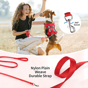 طقم طوق وحزام عاكس للكلاب قابل للتعديل، سترة ناعمة من الجلد المدبوغ مع حزام، مريح وغير قابل للسحب للكلاب متوسطة الحجم - Product Image 6