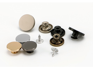 Bottoni in Metallo Dorato Anticato da 9MM, 10MM, 12MM, 14MM, 15MM, Rotondi, Lisci, in Ottone, con Chiusura a Un'Uncinetto, per Jeans - Product Image 5