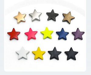 Forma de estrella Aleación de zinc Extremo cerrado Ecológico 12mm Diámetro de la cabeza 3mm Diámetro del vástago Tornillo Remache plano DIY Zapatos inspirados en el punk - Product Image 1