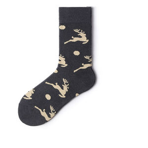 Chaussettes en coton personnalisées, 5 paires, chaussettes de Noël pour hommes, chaussettes fantaisie pour les fêtes, chaussettes formelles, cadeau de Noël d'hiver - Product Image 4