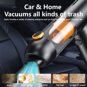 مكنسة سيارة لاسلكية 4 في <span class=keywords><strong>1</strong></span> عالية القوة قابلة لإعادة الشحن، مكنسة منزلية صغيرة محمولة مع منفاخ هواء من مادة ABS - Product Image 3